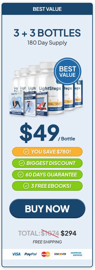 lightsteps pro 6 bottles price